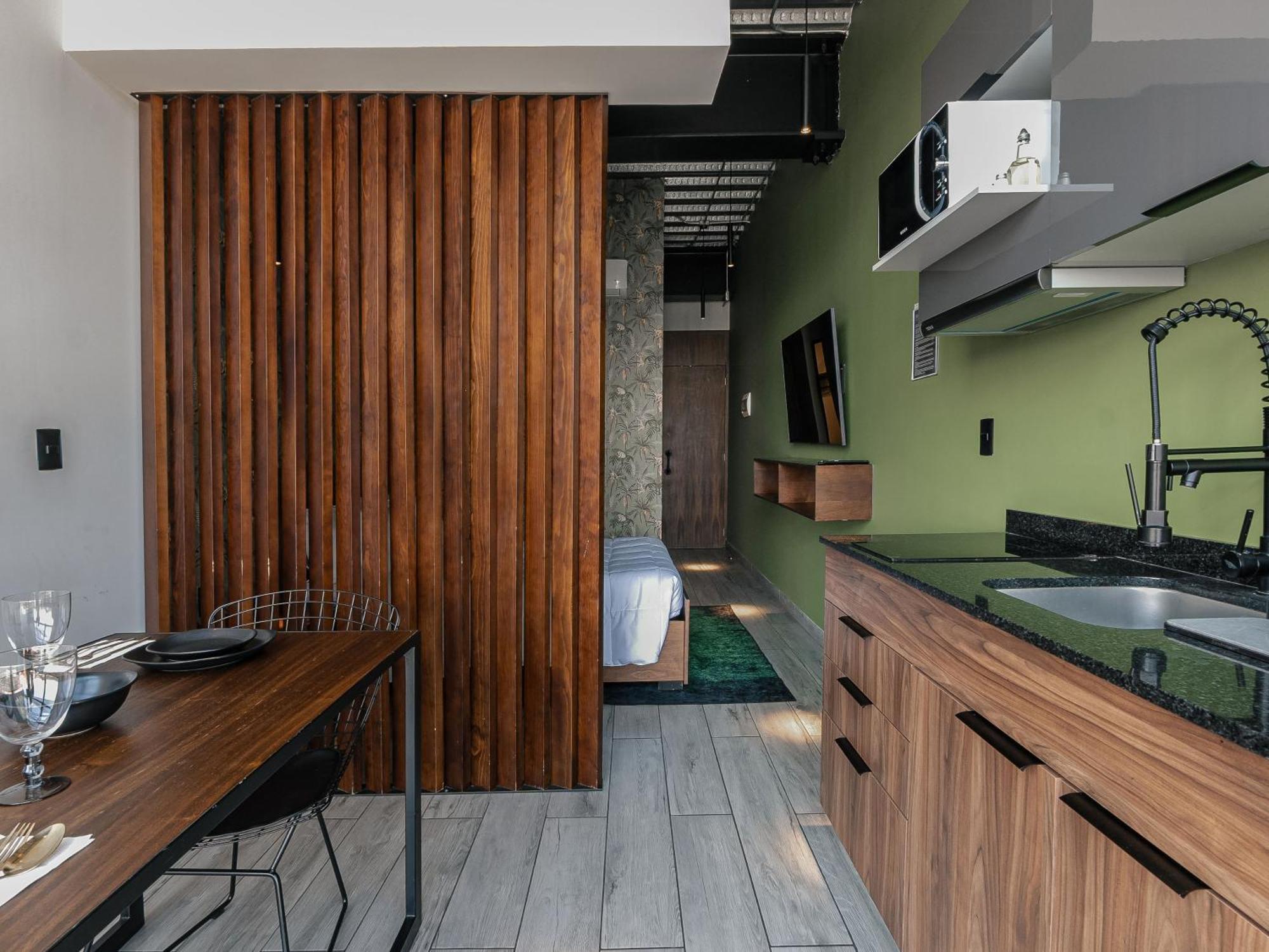 The Jungle Loft Tropical Comfort In A Centric Location With Kitchen Mexico City Luaran gambar